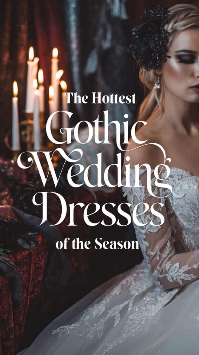 Gothic Wedding Hair and Makeup, creating a stunning bridal look with a bold lip color and sophisticated updo