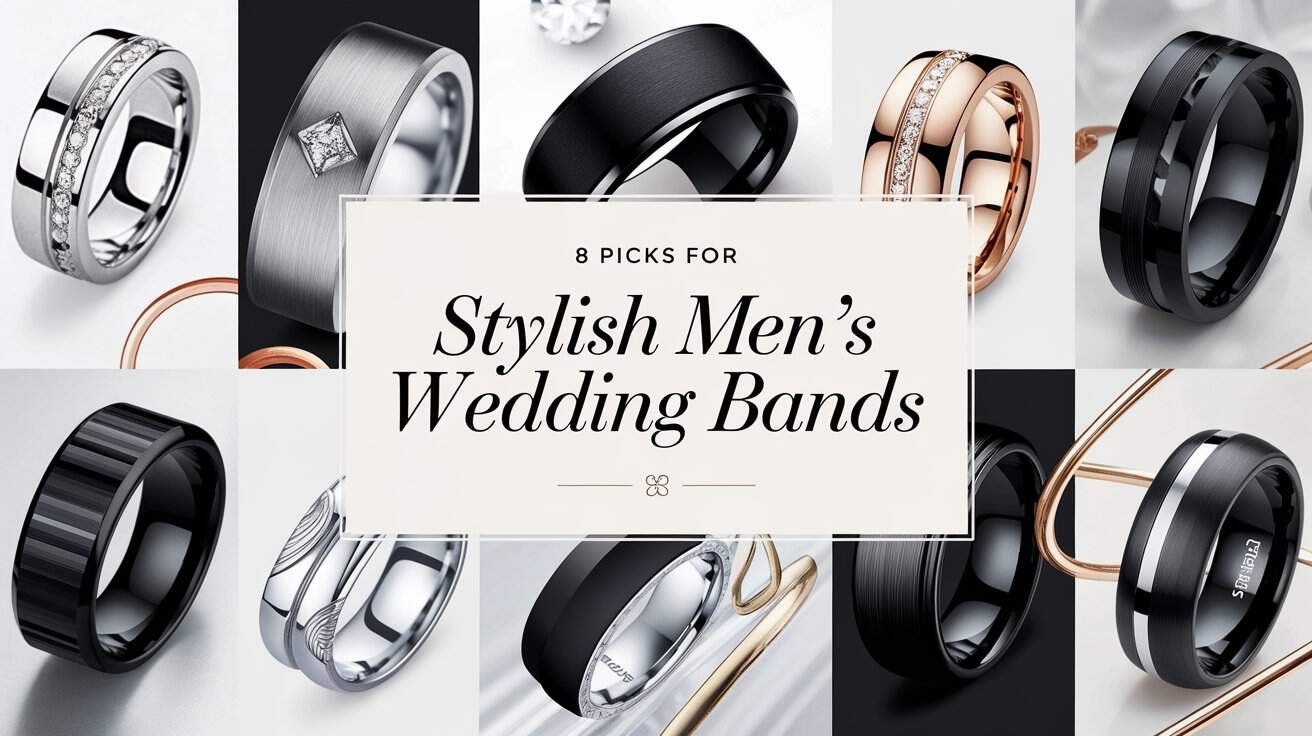 Men's Black Wedding Bands