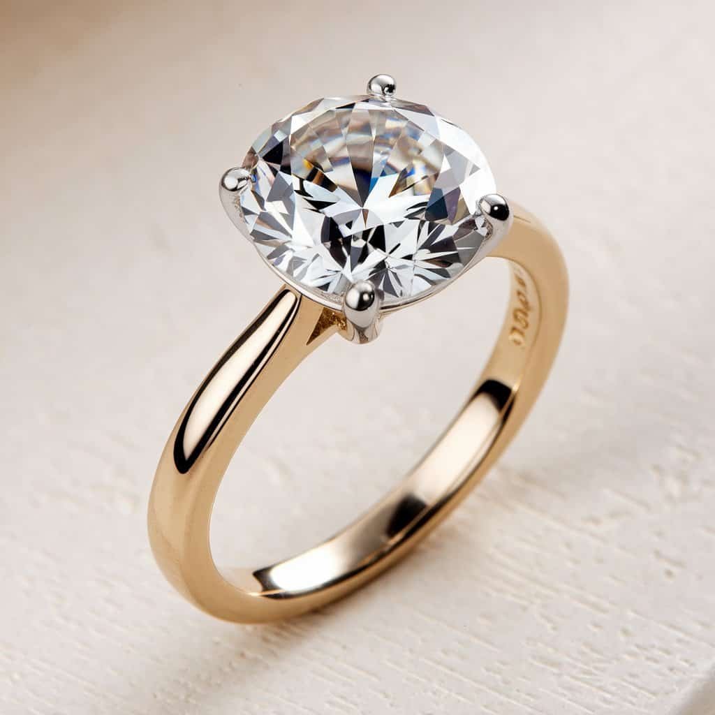 An eternity band featuring a continuous line of sparkling diamonds set in gold, elegantly positioned on a silk fabric, emphasizing its significance as a symbol of endless love