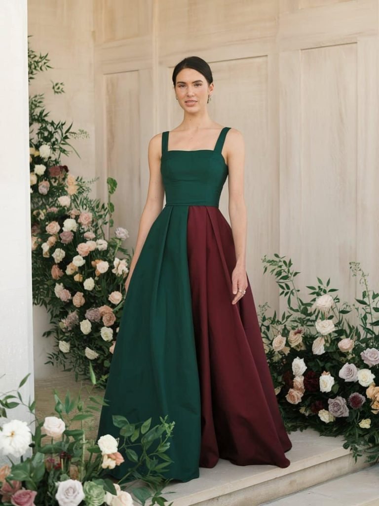 Captivating black A-Line gown complements Black Tie Wedding Guest Dresses theme with classic elegance.