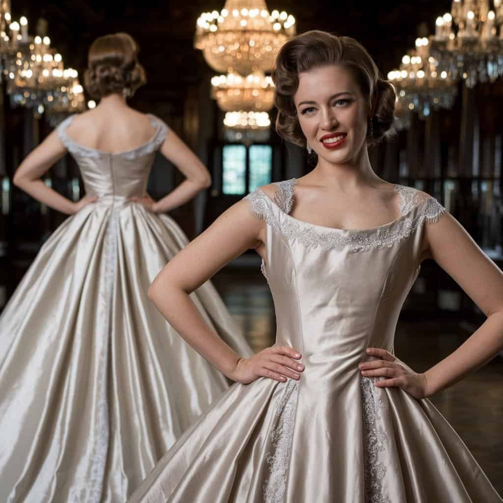 Jackie Kennedy's vintage wedding dress, a model of timeless sophistication