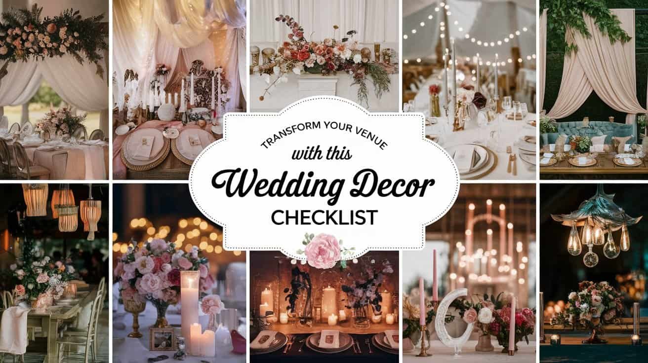 Transform Your Venue with This Wedding Decor Checklist
