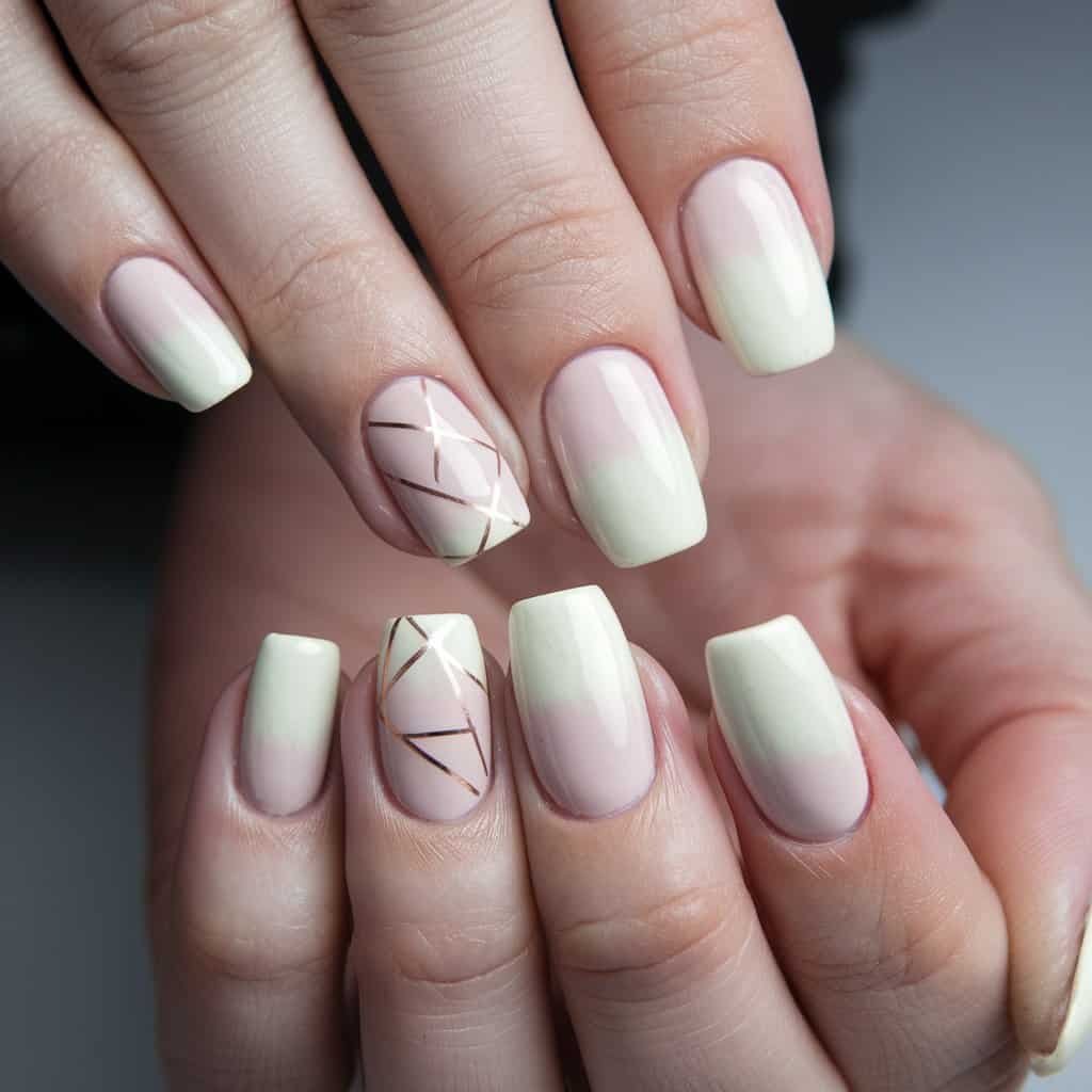 Close-up of Creamy Off-White Nude Nail art showcasing a matte finish for a modern twist