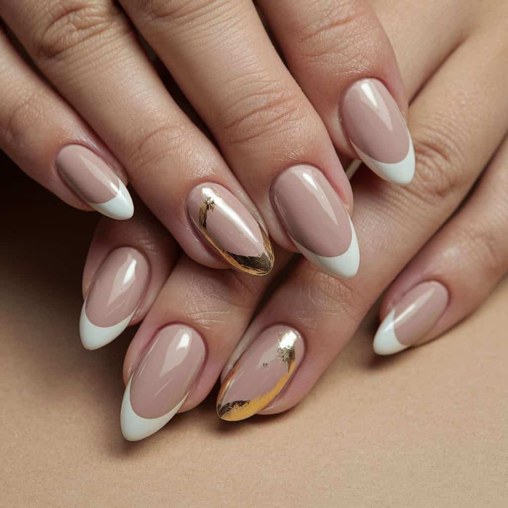 Refined Soft Beige Nude Nail manicure in a classic square shape, ideal for any occasion