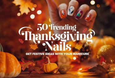 Luxurious Thanksgiving Nails featuring Velvet and Matte Finishes for a sophisticated style.