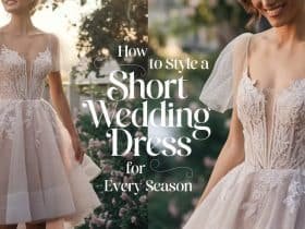How to Style a Short Wedding Dress for Every Season