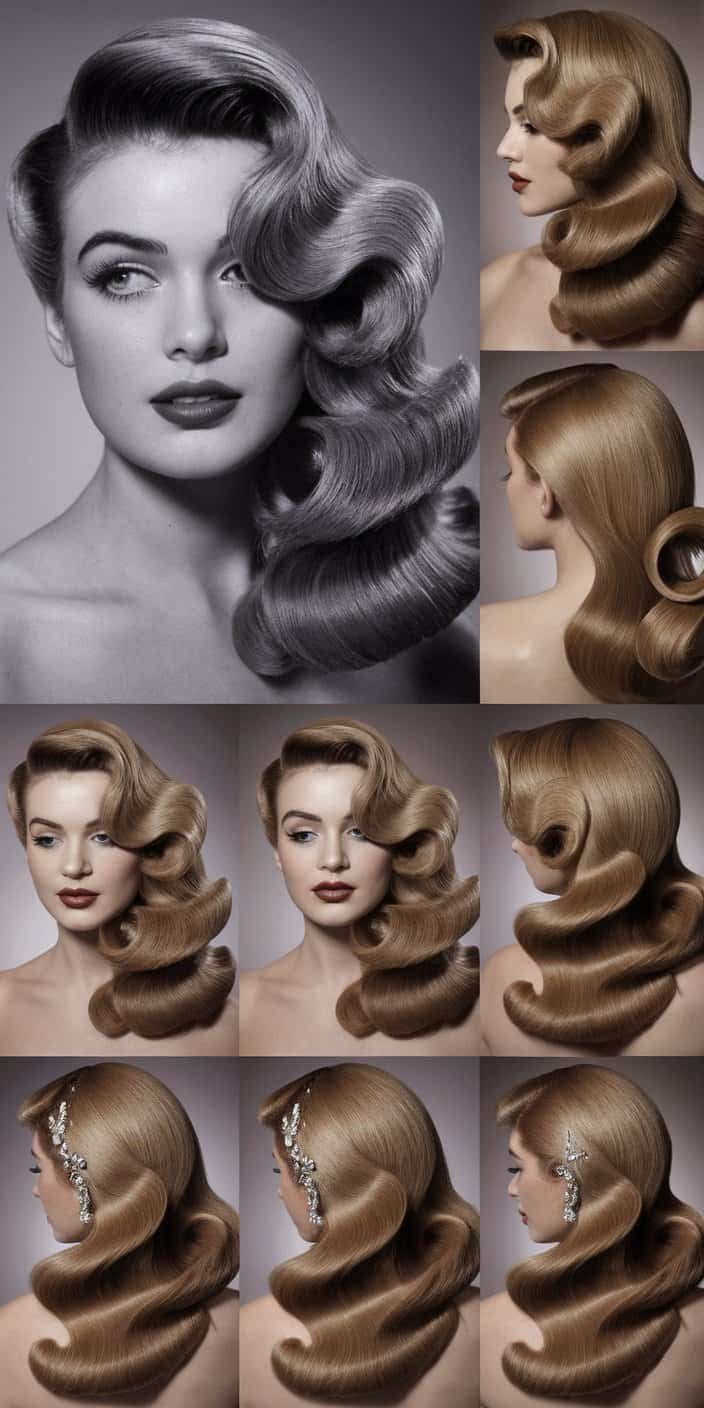 Pixie with Decorative Clips Side Profile: Side view highlighting clip placement in a pixie cut, ideal for wedding guest hairstyles.

