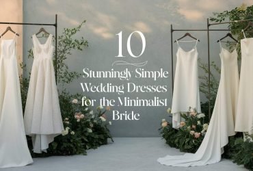 Simple Wedding Dress with Subtle Detailing to Highlight the Bride's Shape – A minimalist wedding dress designed to highlight the bride’s natural shape with simple lines and minimal decoration.