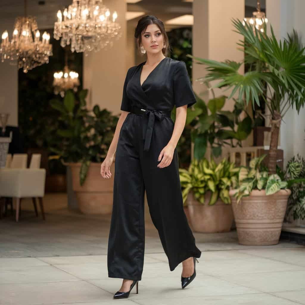 Black Wedding Guest Dresses: Tulle Ball Gown with Layers of Soft Fabric – A black tulle ball gown with soft layers of fabric, offering a fairytale-inspired look for a wedding guest.