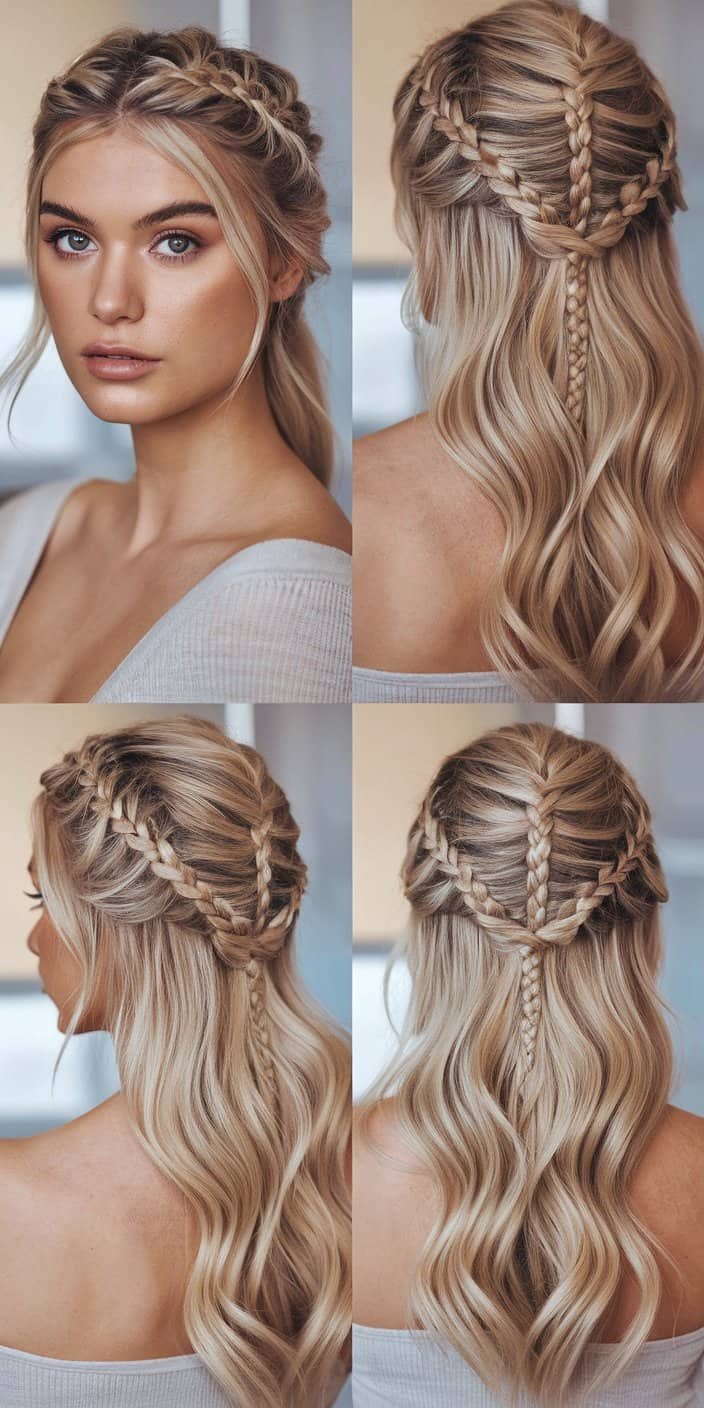 Vintage-Inspired Pin Curls Side Profile: Side angle of sculpted pin curls, perfect for retro wedding guest hairstyles.

