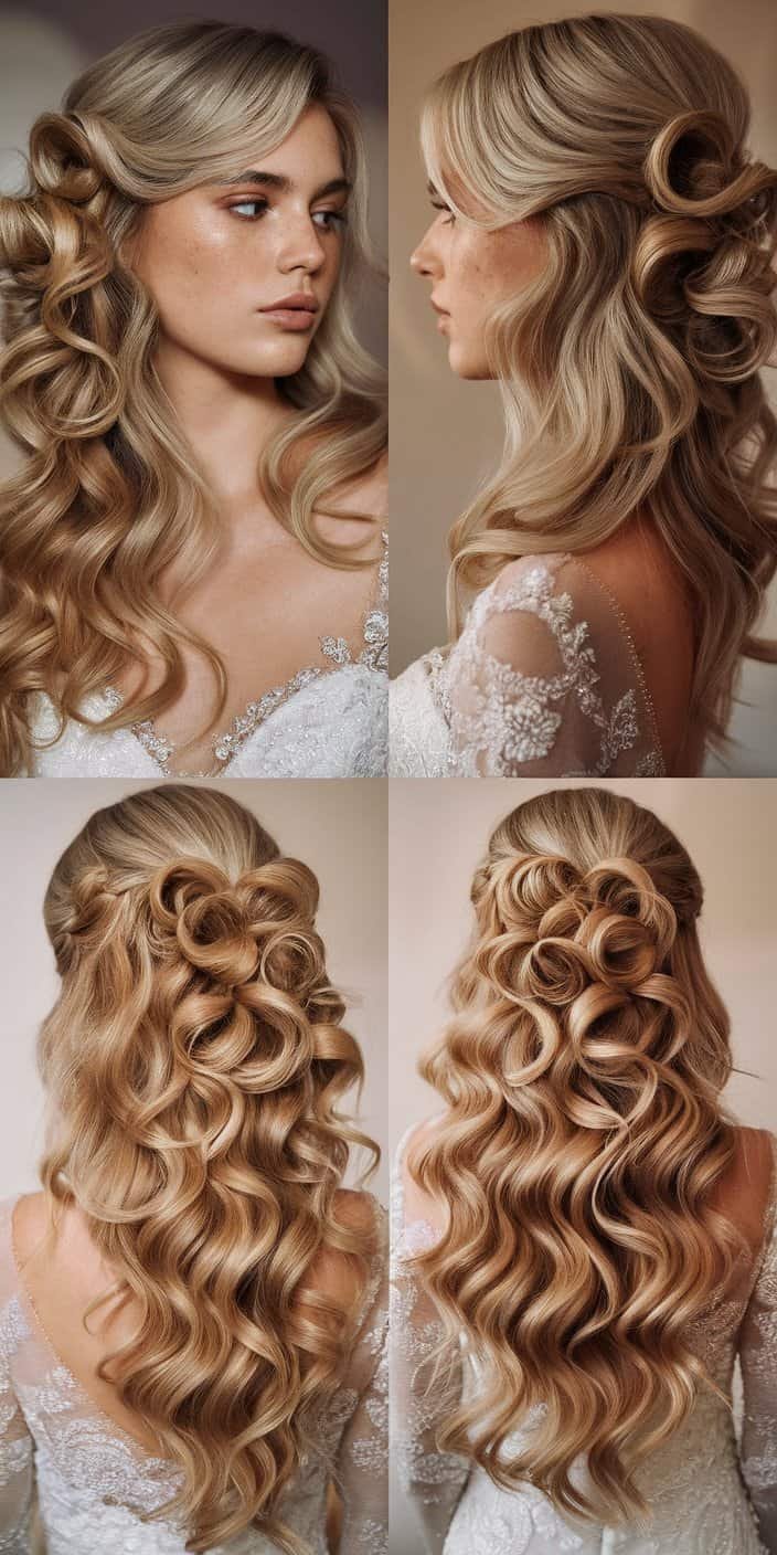 Modern Slicked Styles Back View: Back view of sleek detailing in a modern hairstyle, a contemporary wedding guest hairstyle.

