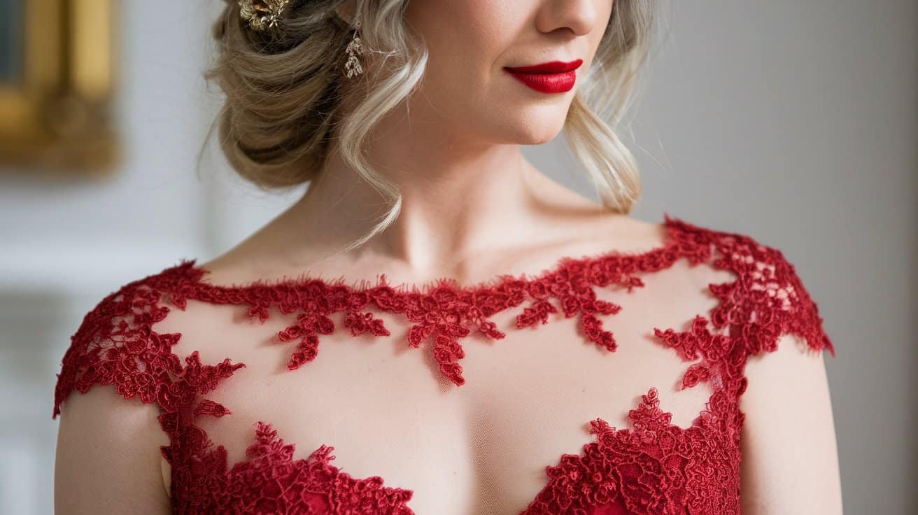 Modern minimalist red wedding dress in silk charmeuse, redefining bridal fashion in the 10 stunning red wedding dresses list.