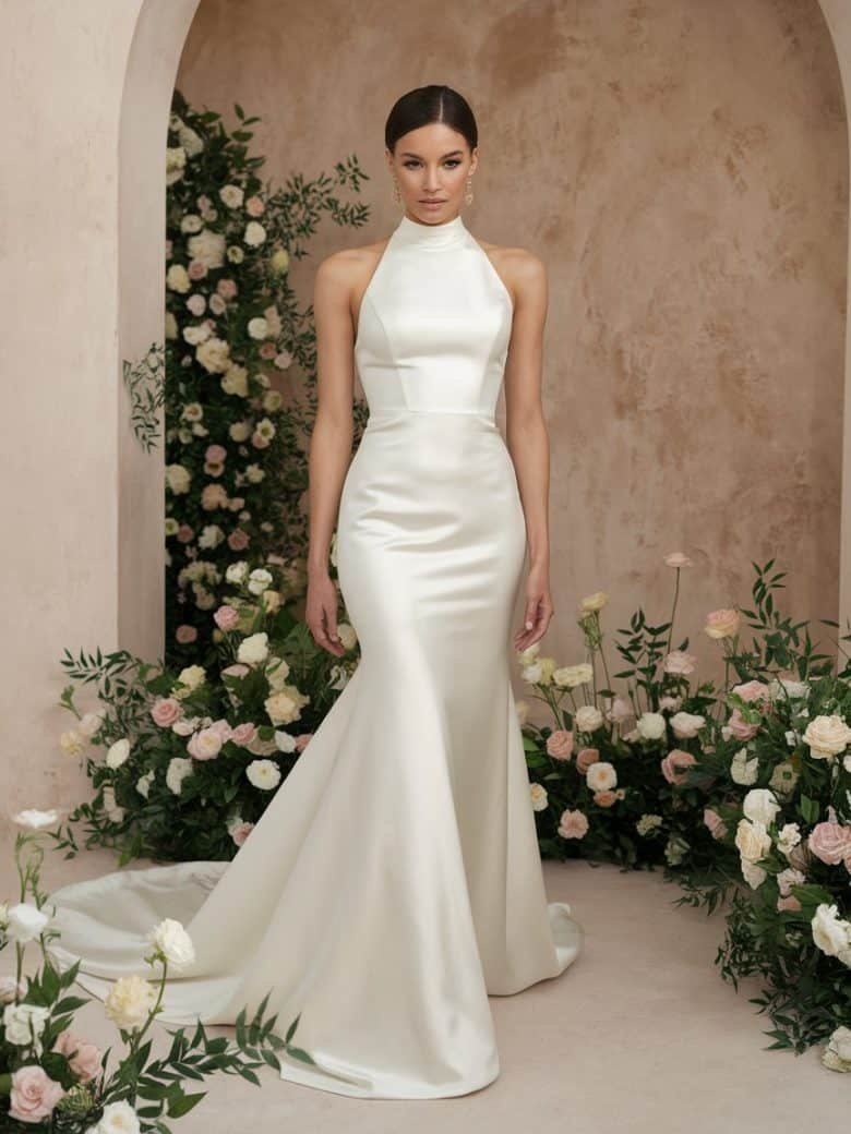 Elegant High Neck Wedding Dress Styles for Timeless Grace