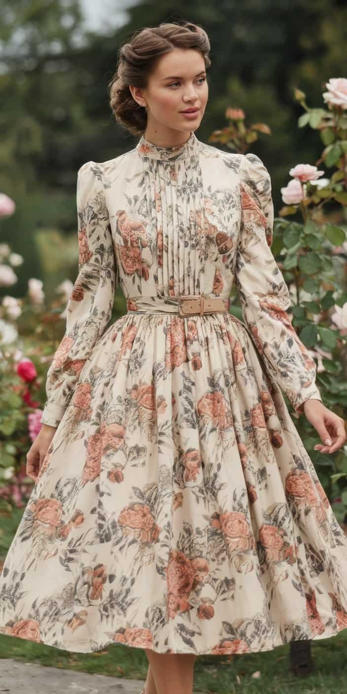 Retro-inspired prom dress merging classic cuts with elegant vintage charm