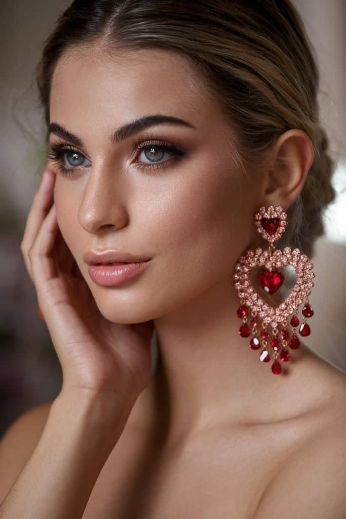 Chic Valentine's Day dress: Fashion-forward denim style for casual romantic evening