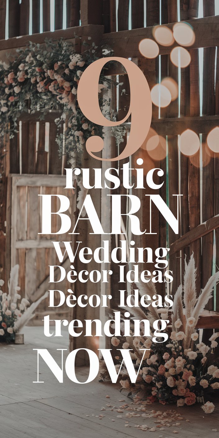 9 Rustic Barn Wedding Décor Ideas Trending Now